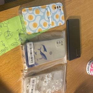 I’m selling a Samsung A03s with 3 phone cases as well as a charger